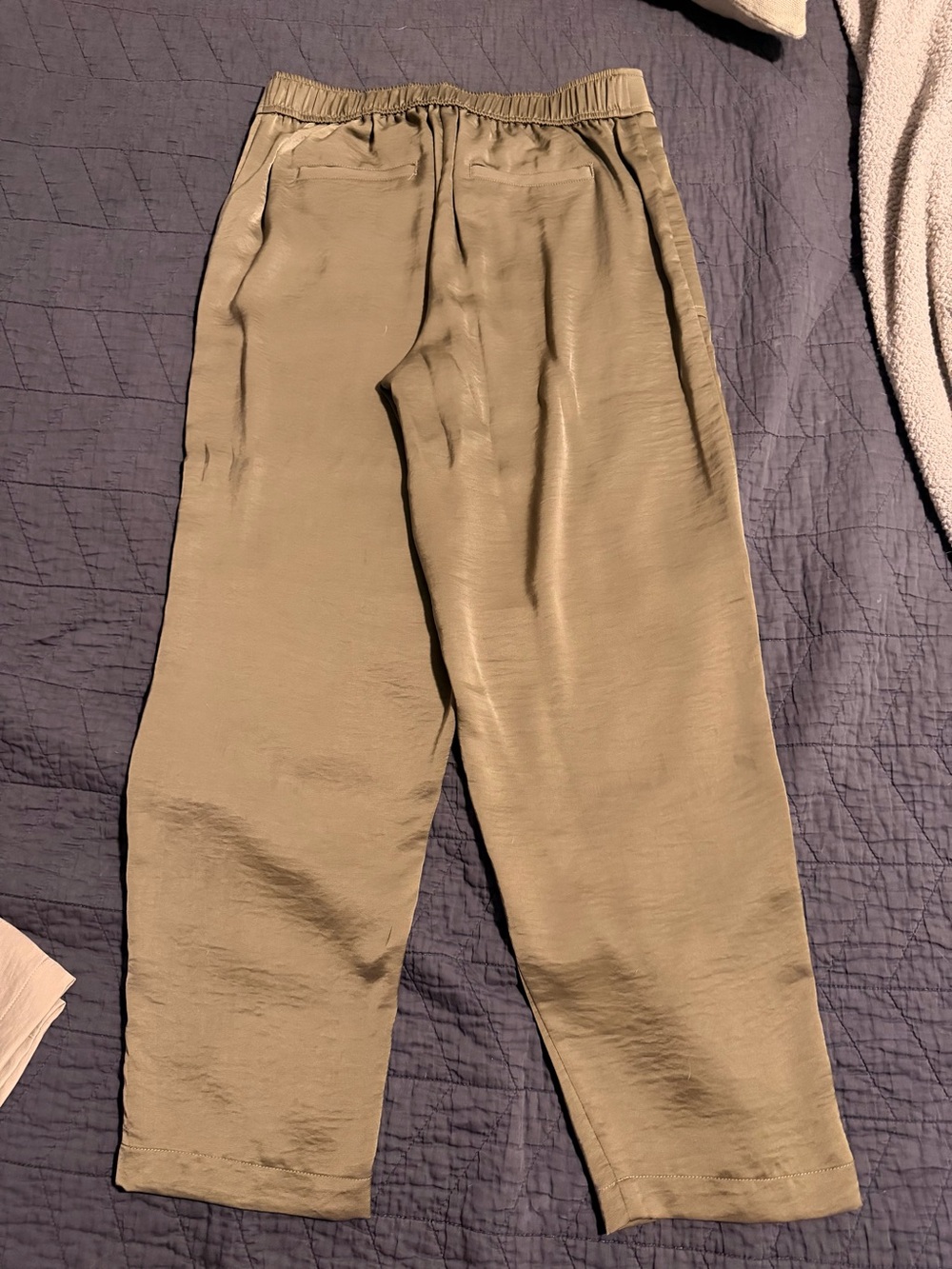 DKNY Olive Green Zip-Pocket Jogger Pants